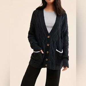 Free People Montana Cable Cardi